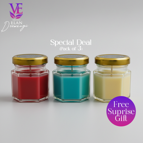 Candle Deewangi - Special Deal - Pack of 3 with Gift - Rs.1499