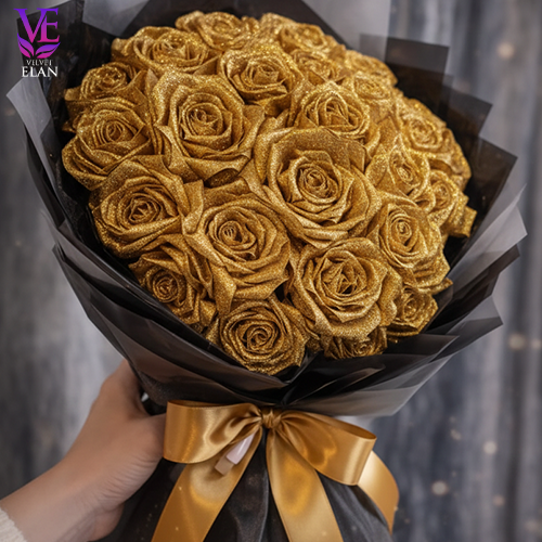 Velvet Élan Signature Bouquet – Elegance in Bloom