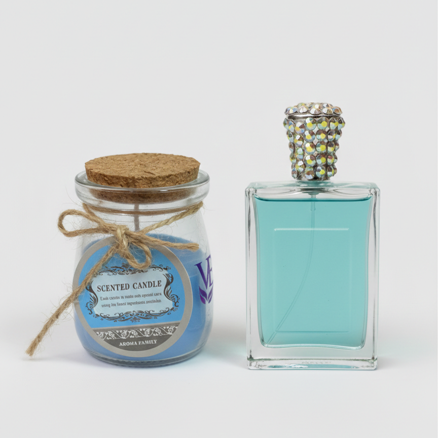 J&B Luxury Gift Box – Passion Perfume & Scented Candle Set by Velvet Élan