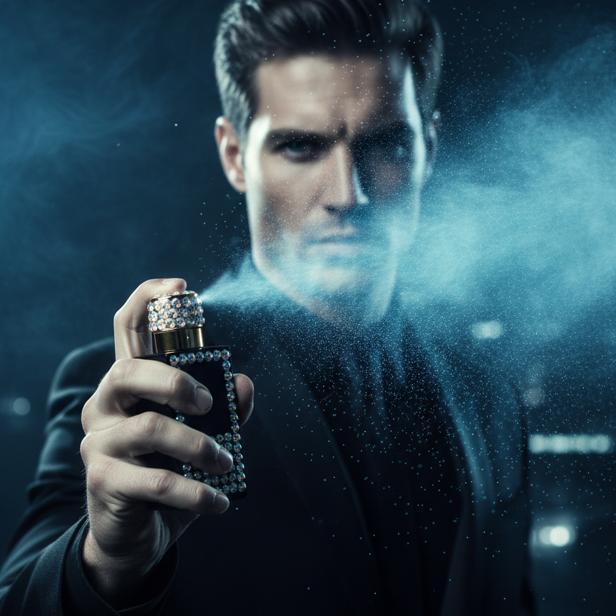 Dark Moon by Velvet Élan – Intense Woody Amber Luxury Perfume for Men