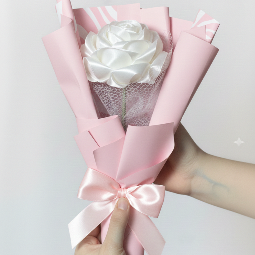 Fairy Tale Luxe Gift Box – Fairy Tale Perfume, Velvet Lip Glow, Arafta Candle & Flower Bouquet (Pack of 4)