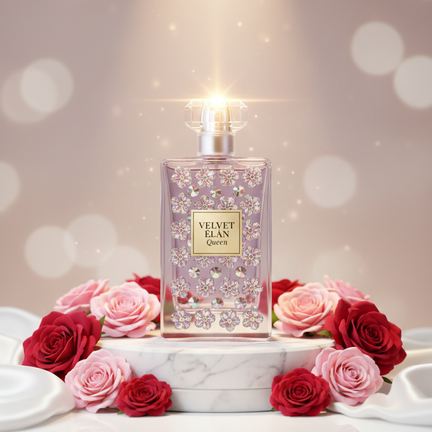 QUÉEN by Velvet Élan  – Royal Floral & Vanilla Luxury Perfume for Women