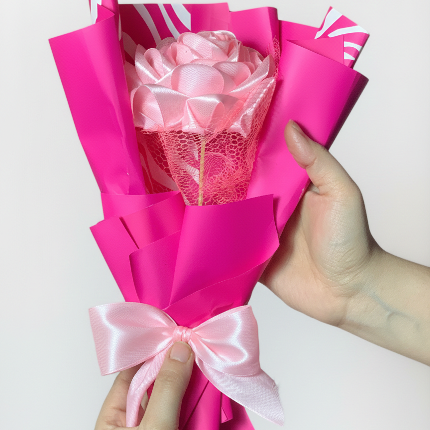 Love Luxe Gift Set – Teddy Lip Elixir, Mann Perfume, Flower Bouquet & Deewangi Candle (Pack of 4)