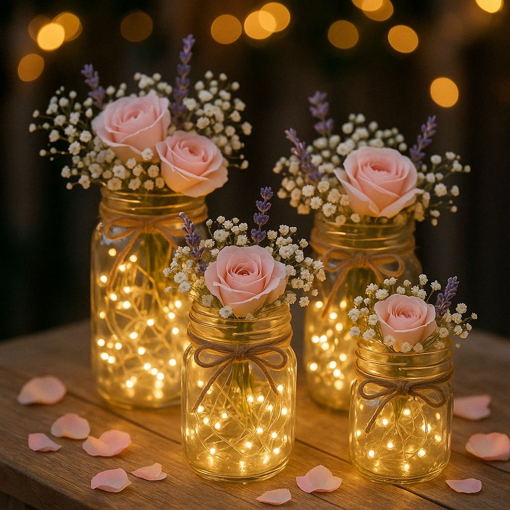 Velvet Glow Jar – Aesthetic Room Décor Light (Pack of 3)